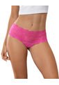 Panty Estilo Cachetero En Encaje Con Transparencias Y Bordes Redondeados Leonisa Fucsia de Leonisa