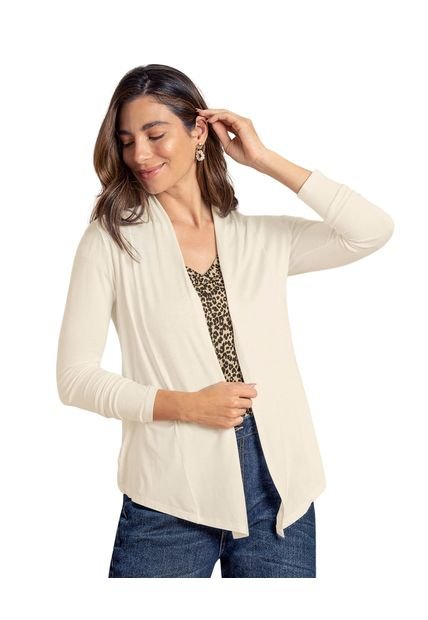 Saquillo Manga Larga Con Puños En La Misma Tela F4012P Beige