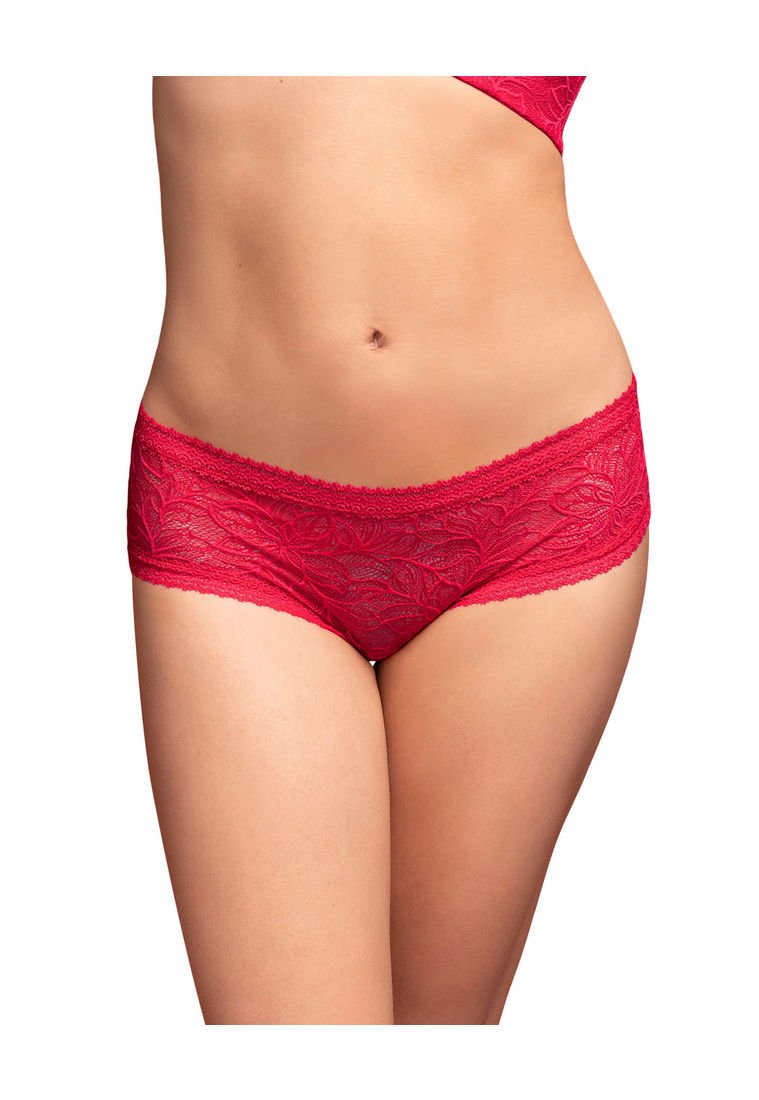 Panty Cachetero En Encaje Floral Leonisa Rojo Compra Ahora Dafiti Colombia