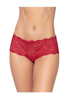 Leonisa Panty Estilo Cachetero En Encaje Con Transparencias Y Bordes Redondeados 012969 Rojo