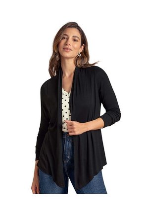 Saquillo Manga Larga Con Puños En La Misma Tela F4012P Negro