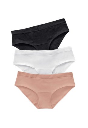 Paquete X 3 Panties Estilo Hipster En Algodón Leonisa Multicolor