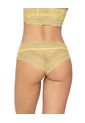 Panty Cachetero De Tiro Medio En Tul Y Encaje Leonisa Amarillo de Leonisa