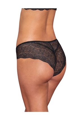 Panty Hipster En Encaje Suave Y Cómodo Leonisa Negro