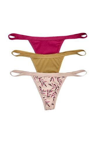 Paquete X 3 Tangas Brasileras De Tiro Bajo Leonisa Multicolor Leonisa