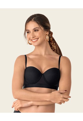 Brasier Realce Medio Leonisa 011898N Negro Leonisa
