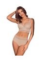 Leonisa Panty Hipster En Tela Ultraliviana Con Franja De Encaje 012960 Beige de Leonisa