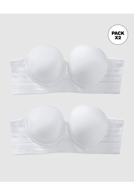 Brasieres Strapless Leonisa 11986K2 Blanco