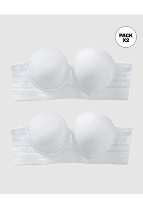 Brasieres Strapless Leonisa 11986K2 Blanco