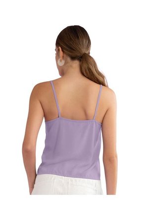 Blusa Tiritas Con Escote En V Y Bolero Frontal J2817 Lila