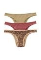 Panties Tanga Multicolor LEONISA 12676X3 de Leonisa