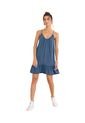 Vestido Corto Tiritas Con Escote En U J2852 Azul de Leonisa