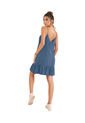 Vestido Corto Tiritas Con Escote En U J2852 Azul de Leonisa