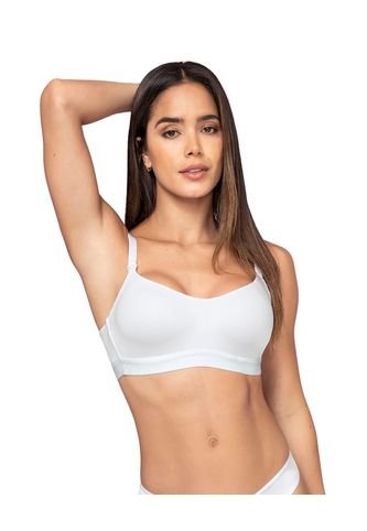 Brasier Tipo Top Ultraliviano Con Copas Internas Fijas 71346 Blanco Leonisa