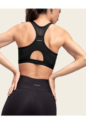 Leonisa Top Deportivo Secado Rápido/espalda Atlética 195356N Negro