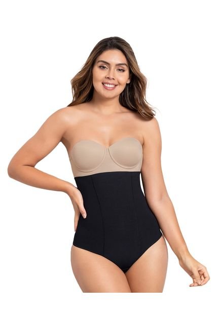 Fajas Panty Control Fuerte Negro LEONISA 012939