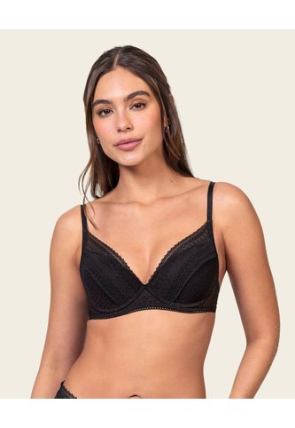 Leonisa Brasier Con Encaje Y Copas Suaves 091176 Negro Leonisa