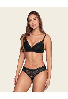 Leonisa Brasier Con Encaje Y Copas Suaves 091176 Negro