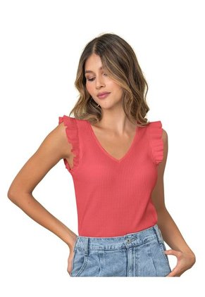 Camiseta Manga Sisa Con Bolero F6363 Coral