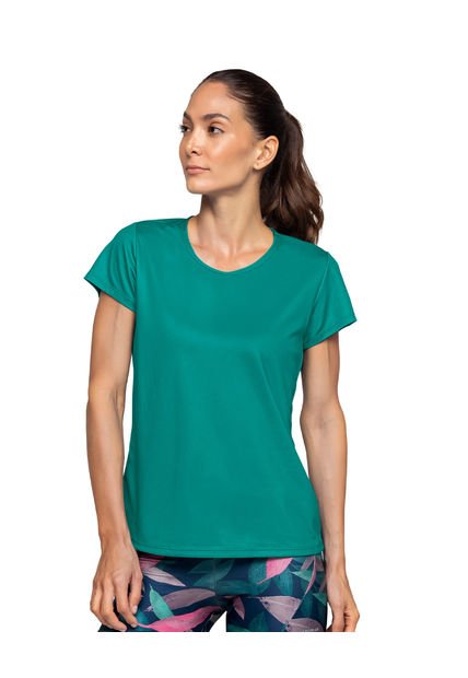 Camiseta Deportiva De Secado Rápido Y Silueta Semiajustada 195324 Verde