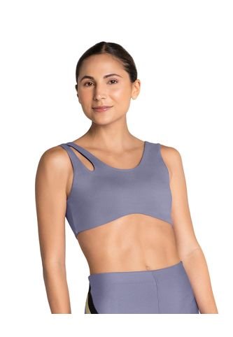 Top Deportivo Doble Faz Diseño Asimétrico 19AA10 Morado Leonisa