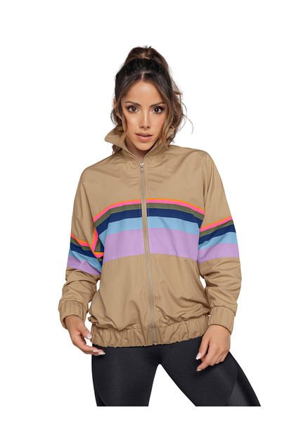 Chaqueta Oversized Leonisa Active By Silvy Araujo 19AA05 Beige