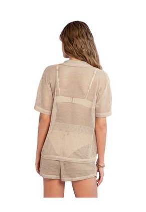 Leonisa Camiseta En Malla Con Botones Tipo Carey 193496