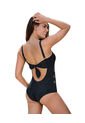 Leonisa Vestido De Baño Entero Control Suave De Abdomen Y Tela Con Textura 19A125F Negro de Leonisa