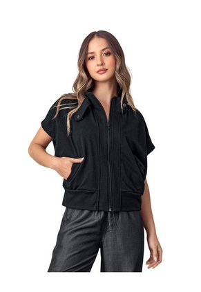 Chaleco Manga Rodada J3010 Negro