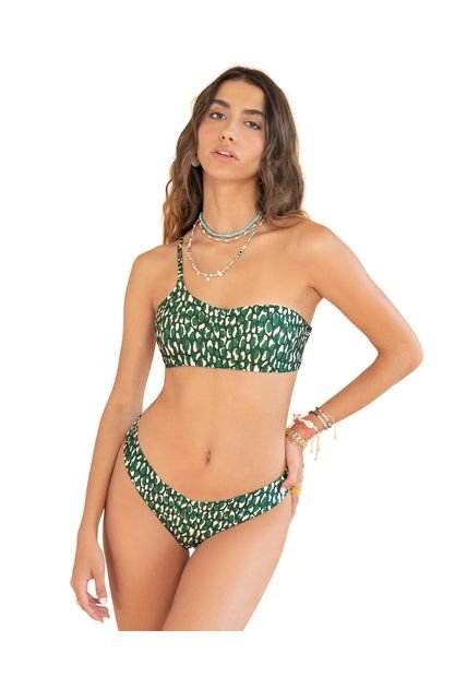 Leonisa Bikini Con Top Asimétrico Ligero Y Panty Con Pretina En V 201578 Multicolor