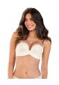 Brasier Strapless Antigravedad De Realce Alto Sin Arco 011841 Crudo de Leonisa
