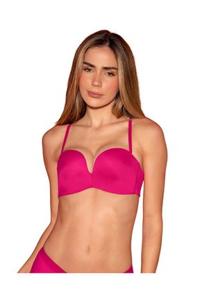 Brasier Strapless Antigravedad De Realce Alto Sin Arco 011841 Fucsia