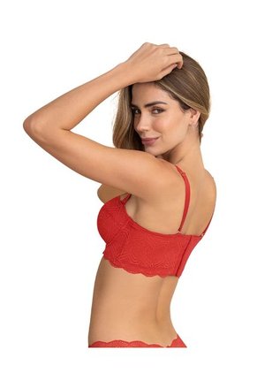 Brasier Balconet De Realce Alto Con Máximo Cubrimiento De Espalda Special Fit 011877 Rojo