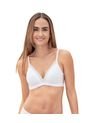 Brasier Sin Arco Pura Comodidad Con Detalles En Tul 091083 Blanco de Leonisa