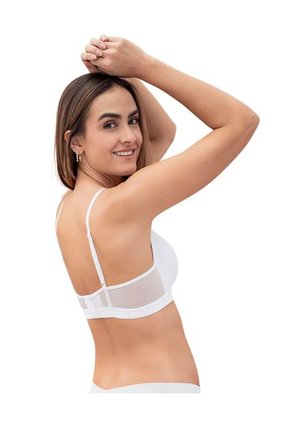 Brasier Sin Arco Pura Comodidad Con Detalles En Tul 091083 Blanco