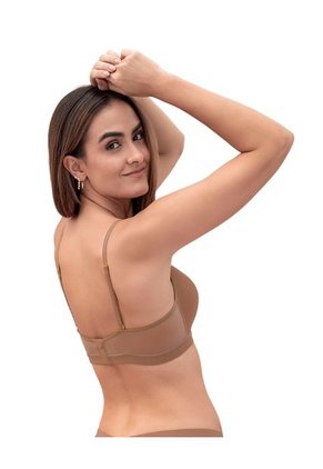 Brasier Sin Arco Pura Comodidad Con Detalles En Tul 091083 Café