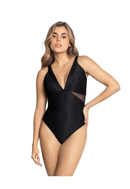 Vestido De Baño Entero Control Negro LEONISA 19A123M