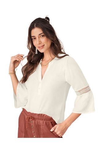 Ropa Exterior Camisa Beige LEONISA F6389 Leonisa