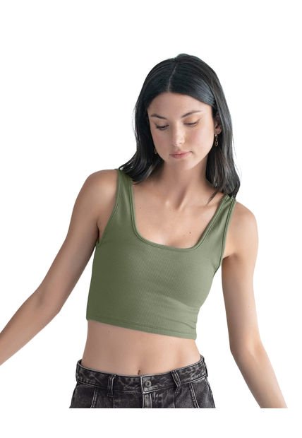 Ropa Exterior Camiseta Verde LEONISA J2222