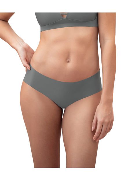Panty Hípster Invisible Ultraplano Sin Elásticos Y De Pocas Costuras 012722 Gris