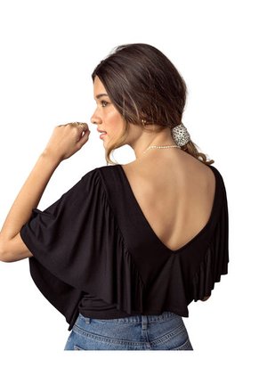 Exterior Camiseta Negro Leonisa J2326