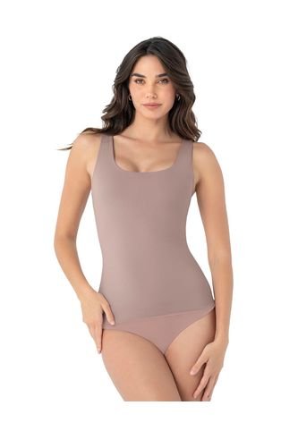 Camiseta De Control Moderado Con Doble Capa En Abdomen 015815 Rosa Leonisa