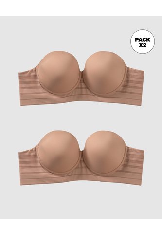 Brasieres Strapless Leonisa 11986K2 Marrón Leonisa