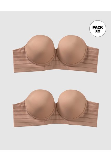 Brasieres Strapless Leonisa 11986K2 Marrón