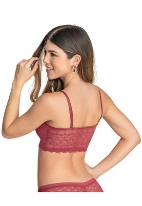 Top Con Detalles De Encaje En Escote Y Espalda 091093 Rojo