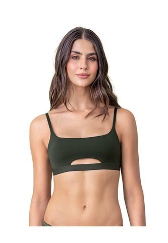 Daily-Sexy Top Con Abertura Frontal 091098 Verde Leonisa