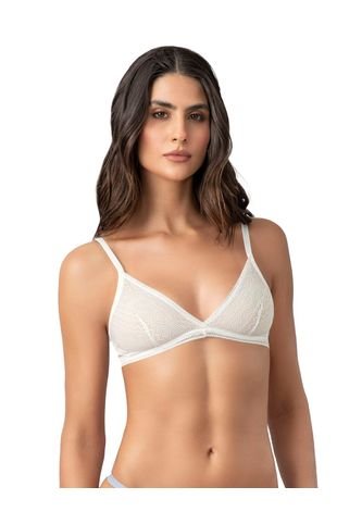 Bralette En Encaje De Textura Ultrasuave 091143 Crudo Leonisa