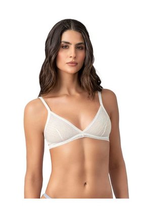 Bralette En Encaje De Textura Ultrasuave 091143 Crudo