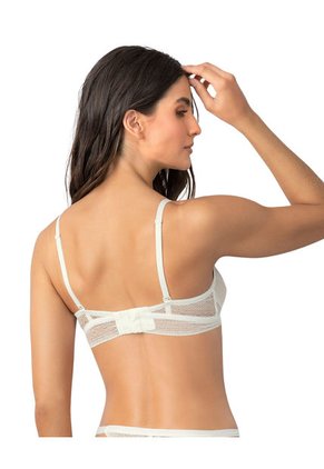 Bralette En Encaje De Textura Ultrasuave 091143 Crudo