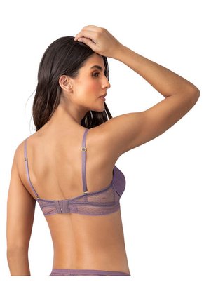 Bralette En Encaje De Textura Ultrasuave 091143 Morado